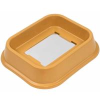 Купалка д/птиц ванночка с зеркалом 14,5*12*3см бежевая/5056/Дарэлл