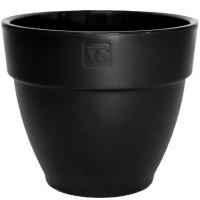 Кашпо Лори 6,7л черный с дренаж вставкой /6шт/ЭД