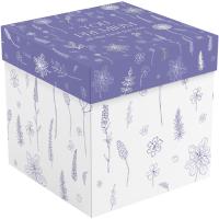 Коробка складная подарочная "Floral" (15*15*15см) отд. фольгой MESHU /Рельеф Коробка складная подарочная "Floral" (15*15*15см) отд. фольгой MESHU /Рельеф