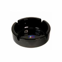 Пепельница черная 10.7см 12643 /24шт/ATTRIBUTE