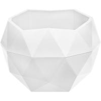 Кашпо Топаз 0,17л белый с вставкой КШ-1375 /20шт/ПП 