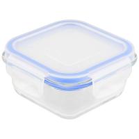 Контейнер Cristallino 0,31л жаропр стекла с крышкой с заж.пласт/12шт/003124/Mallony