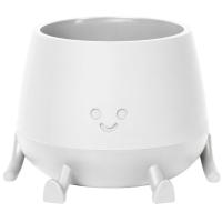 Кашпо Мистер Грин 0,6л белый с прик. под. КШ-1842 /18шт/ПП