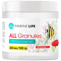 Корм для рыб Marine Life ALL Granules 250мл/100г/ Корм для рыб Marine Life ALL Granules 250мл/100г/