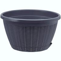 Кашпо 4,5л антрацит КШ-6448 Кашпо 4,5л антрацит КШ-6448