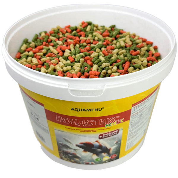 Рыбы ведро Аква меню Пондстикс Микс 35л/9кг ЧЗ