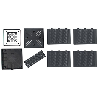 Кашпо напольный J3 28*28*114см 15л д/вьющихся растений 109152 /16шт/ Park 