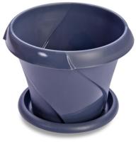 Кашпо "Флориана" 5,4л серый Д270 С387СЕР Кашпо "Флориана" 5,4л серый Д270 С387СЕР