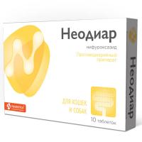 П Неодиар для кошек и собак от диареи 10 таб./26шт/V402/Экопром П Неодиар для кошек и собак от диареи 10 таб./26шт/V402/Экопром