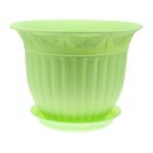 Цветочный горшок Виноград 2,25л мятный с поддоном 5PL0152  Цветочный горшок Виноград 2,25л мятный с поддоном 5PL0152