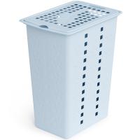 Корзина д/белья 30л Виолетта голубой М2444 /6шт/ Альтерн 