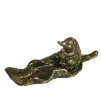 Ежик на листочке (золото) L22.5W18.5H8.5 713744/D124 Ежик на листочке (золото) L22.5W18.5H8.5 713744/D124