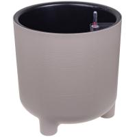 Кашпо ШЭНК D360 29л французский серый с автополивом+вставкой М3244