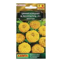 Цинния Клеопатра F1 желтая 