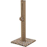 Когтеточка АФРИКА столбик квадратная 35*35*79см мех, джут барс/81906барс/Дарэлл