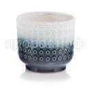 винтаж бело син