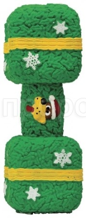 Игрушка для собак Гантель латексная с рисунком 10см для мелких, средних пород/RJP0534/ЗР Игрушка для собак Гантель латексная с рисунком 10см для мелких, средних пород/RJP0534/ЗР