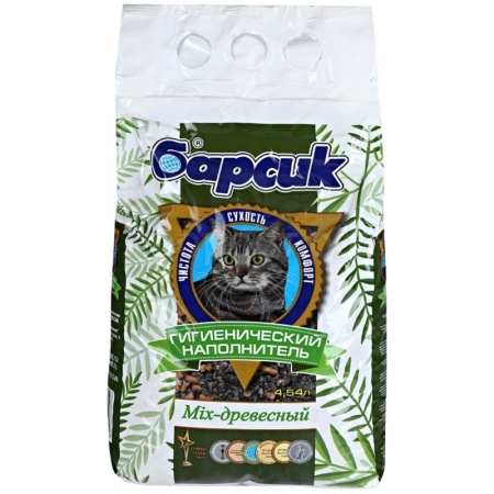 Наполнитель Барсик MIХ Древесный 4,54л 