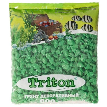 Грунт для аквариума Тритон блестящий 800гр зеленый/8 Грунт для аквариума Тритон блестящий 800гр зеленый/8