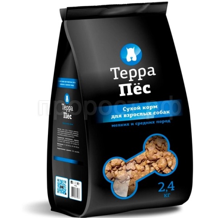 Корм Терра Пёс для собак мелких и средних прод 2,4кг Корм Терра Пёс для собак мелких и средних прод 2,4кг
