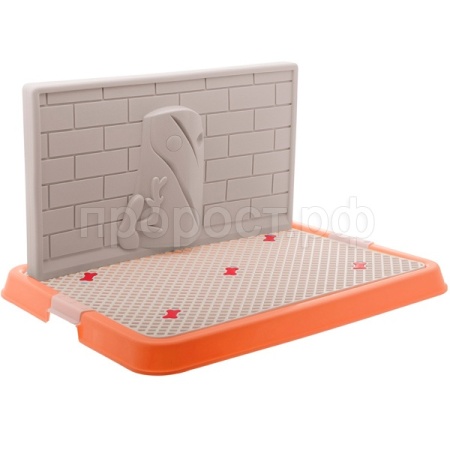 Туалет д/собак со стенкой 50*38*28см малый коричневый P130-02/Пет Лайн Туалет д/собак со стенкой 50*38*28см малый коричневый P130-02/Пет Лайн