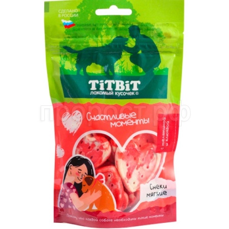 Лакомство С Снеки мягкие Счастливые моменты телятина/клюква д/всех пород 100гр/025741 Лакомство С Снеки мягкие Счастливые моменты телятина/клюква д/всех пород 100гр/025741