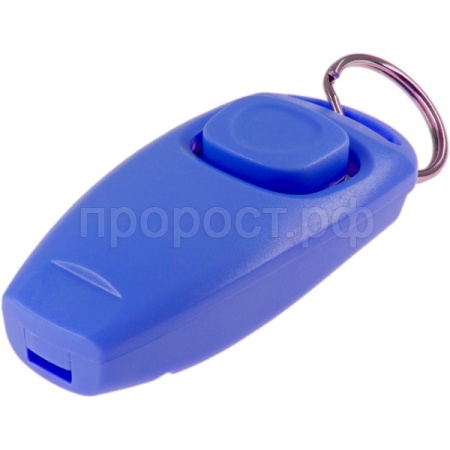 Кликер-свисток ZooOne с кольцом синий 1009-05/Пет Лайн Кликер-свисток ZooOne с кольцом синий 1009-05/Пет Лайн
