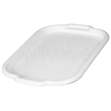 Поднос средний 34*49см белый 160112 /20шт/Арз