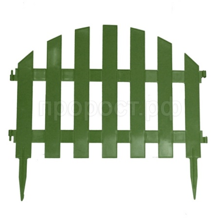 Забор Уютный сад зеленый (2,67м,7 секций)