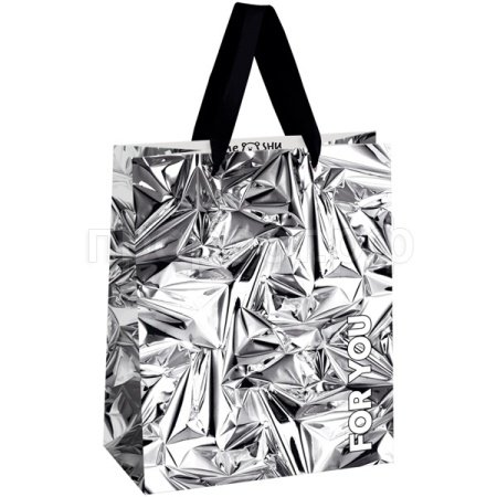 Пакет подарочный 18*23*10см "Shine" матовая ламинация MESHU/Рельеф