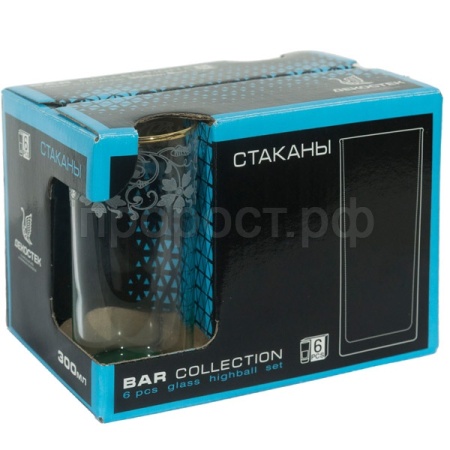 Набор стаканов Лоза (6шт) 300мл /148-Н9Г /4шт/ДК