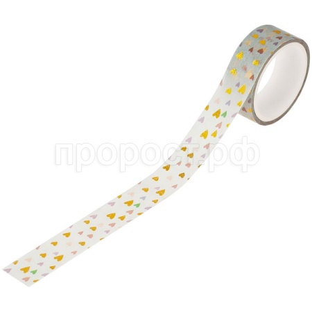 Клейкая лента декоративная 1,5см*3м MESHU "Small hearts" /MS_36867/Рельеф Клейкая лента декоративная 1,5см*3м MESHU "Small hearts" /MS_36867/Рельеф