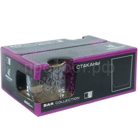 Набор стаканов Акация (6шт) 250мл /150-Г32 /4шт/ДК