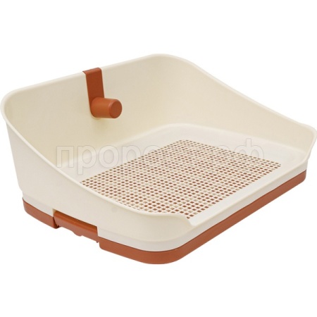 Туалет д/собак ZooOne высокий борт и боковой столбик 51х38х21см коричневый S P301-02/Пет Лайн Туалет д/собак ZooOne высокий борт и боковой столбик 51х38х21см коричневый S P301-02/Пет Лайн