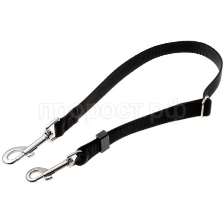 Удлинитель для поводка 20мм 50см-80см черный/металл 73-2891/Пет Лайн Удлинитель для поводка 20мм 50см-80см черный/металл 73-2891/Пет Лайн