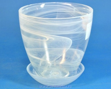 Горшок для орхидей Шифон №2 белый Горшок для орхидей Шифон №2 белый