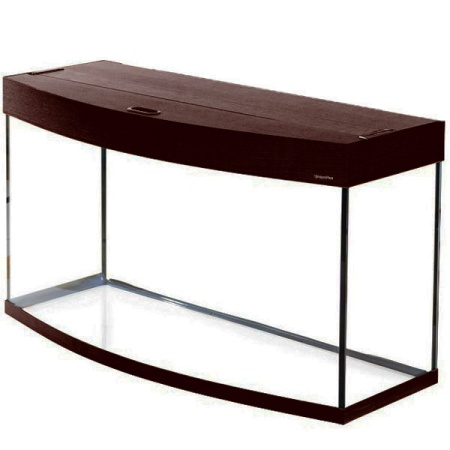 Аквариум фигурный со светильником 330л(155*51*66см) LUX LED Ф380 венге/990618/АП Аквариум фигурный со светильником 330л(155*51*66см) LUX LED Ф380 венге/990618/АП