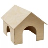 Игрушка для грызунов Домик деревянный для морской свинки простой 25*30*25см/8502