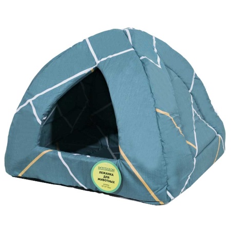 Лежанка Домик Вигвам поролоновая хлопок  МИКС 42*34*18см/DONBARON Лежанка Домик Вигвам поролоновая хлопок  МИКС 42*34*18см/DONBARON