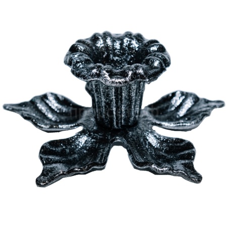 ДЕКОР Подсвечник Цветок антик серебро РЗДИ/1шт