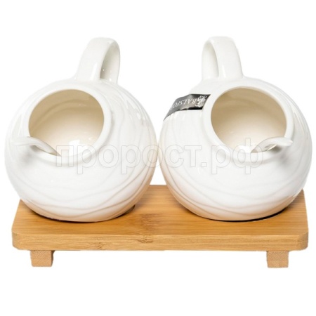 Набор для специй 200мл  Волна (2шт) на подставке 194-48031 