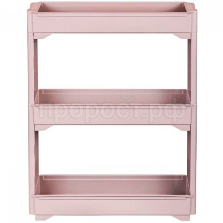 Этажерка на колесах 3 секции Keeplex Regular 53,7х13,8х23,5см бежевый топаз KL3838 /3шт/ПР