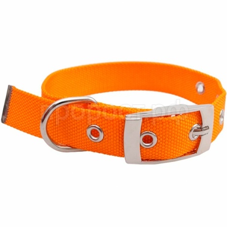 Ошейник нейлон M 20" 26-40 см ОК-51 оранжевый
