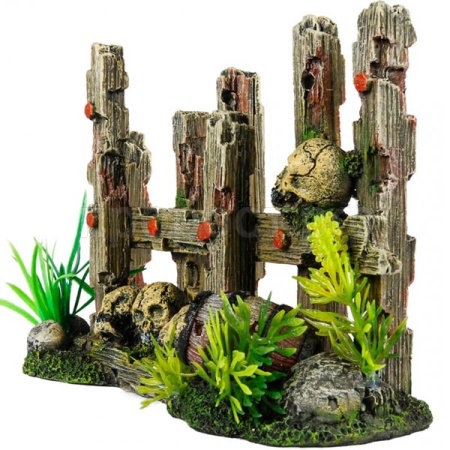 Грот AQUA DELLA Ограда с черепом коричневая 19.5x8x12.8см (Бельгия) 234/448953 Грот AQUA DELLA Ограда с черепом коричневая 19.5x8x12.8см (Бельгия) 234/448953
