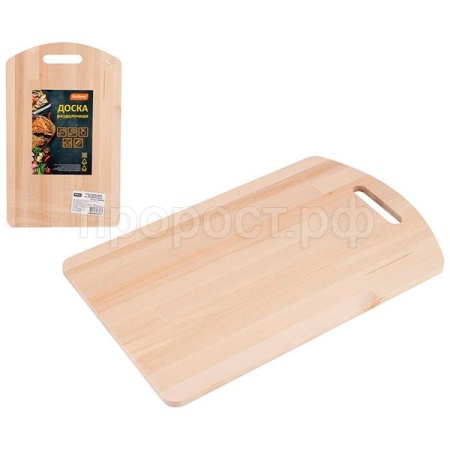 Доска разделочная Sencillo 20*32см (массив берёзы 8мм) 986056 /30шт/Mallony