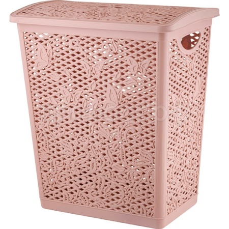 Корзина д/белья Keeplex Fiori 35л с крышкой бежевый топаз KL1205/10шт/ПР