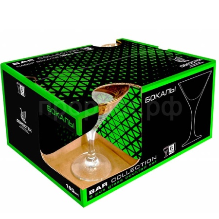 Набор бокалов д/мартини Акация (6шт) 170мл /1715-Г32 /2шт/ДК