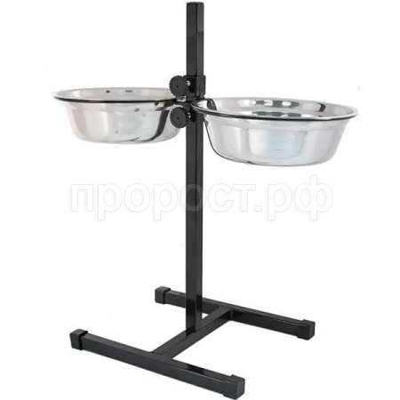 Миска метал на рег. подставке с фикс. 2*360мл 20см КТ-1420рл/ЗР Миска метал на рег. подставке с фикс. 2*360мл 20см КТ-1420рл/ЗР