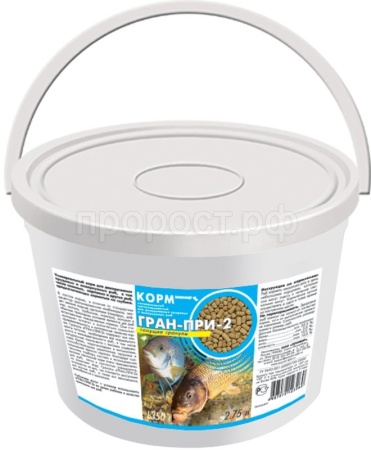 Корм для рыб ГРАН-ПРИ 2 тонущие гранулы 1,35кг(2,75л) Корм для рыб ГРАН-ПРИ 2 тонущие гранулы 1,35кг(2,75л)