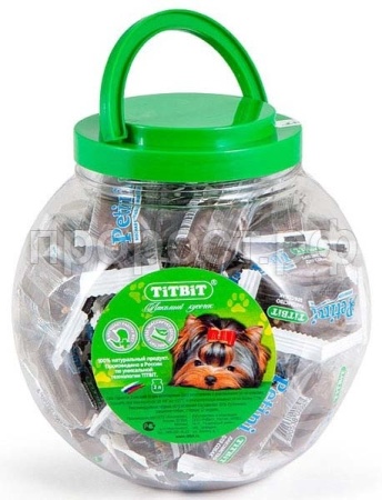 Лакомство для собак Колбаска Petini с индейкой /пл.банка 2л 